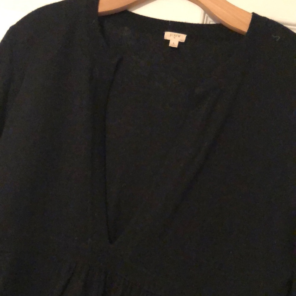 J.Crew Black V-Neck Sweater